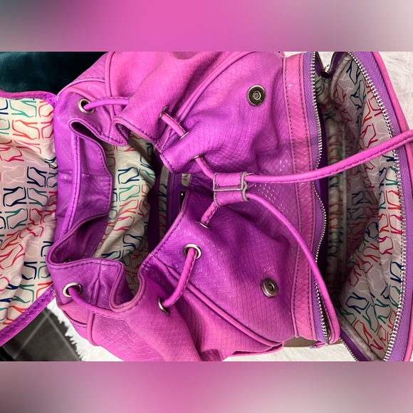 NINE WEST purple backpack with tablet pouch - Picture 6 of 10